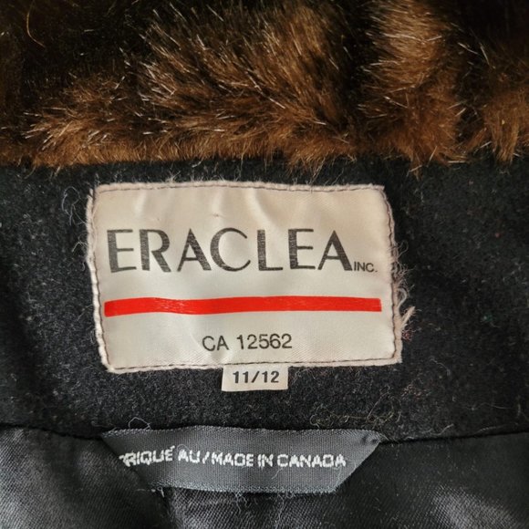 ERACLEA vintage wool & cashmere coat size 12. Made in Canada - Picture 5 of 6